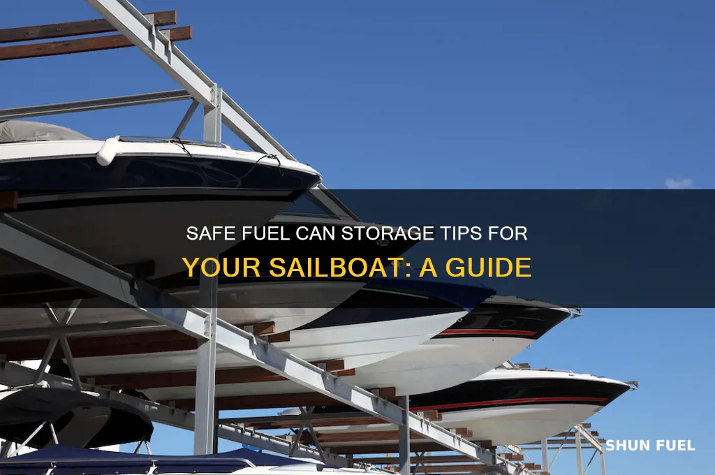 how to store fuel cans on sailboat