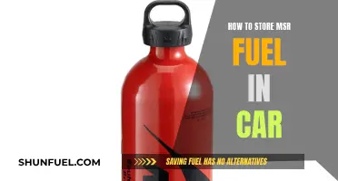Storing MSR Fuel in Your Car: Safe Practices