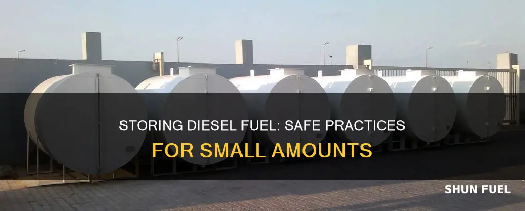 how to store small amount of diesel fuel