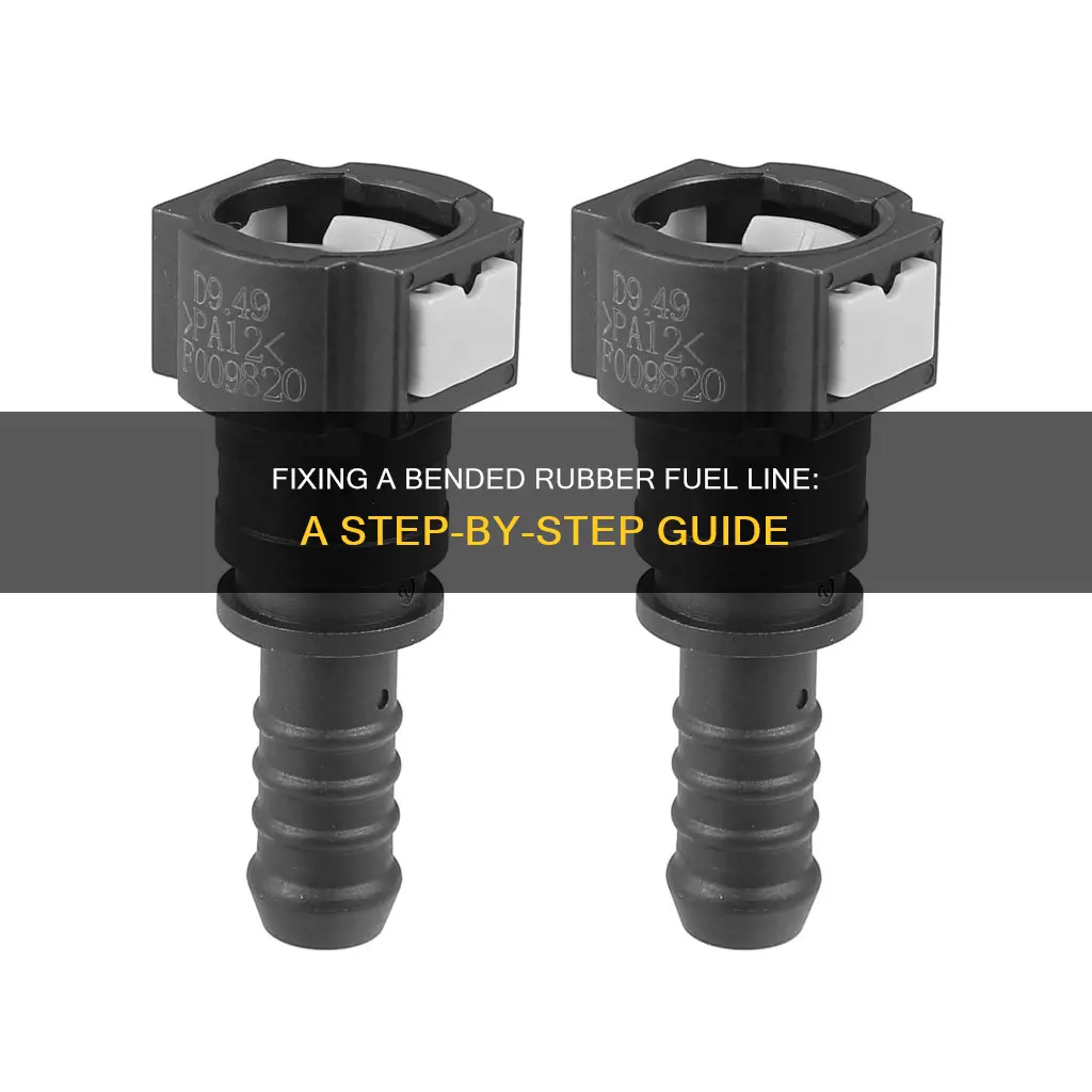 how to straighten rubber fuel line