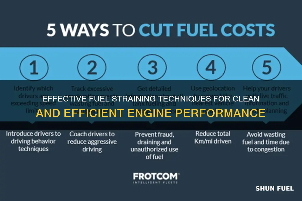how to strain fuel
