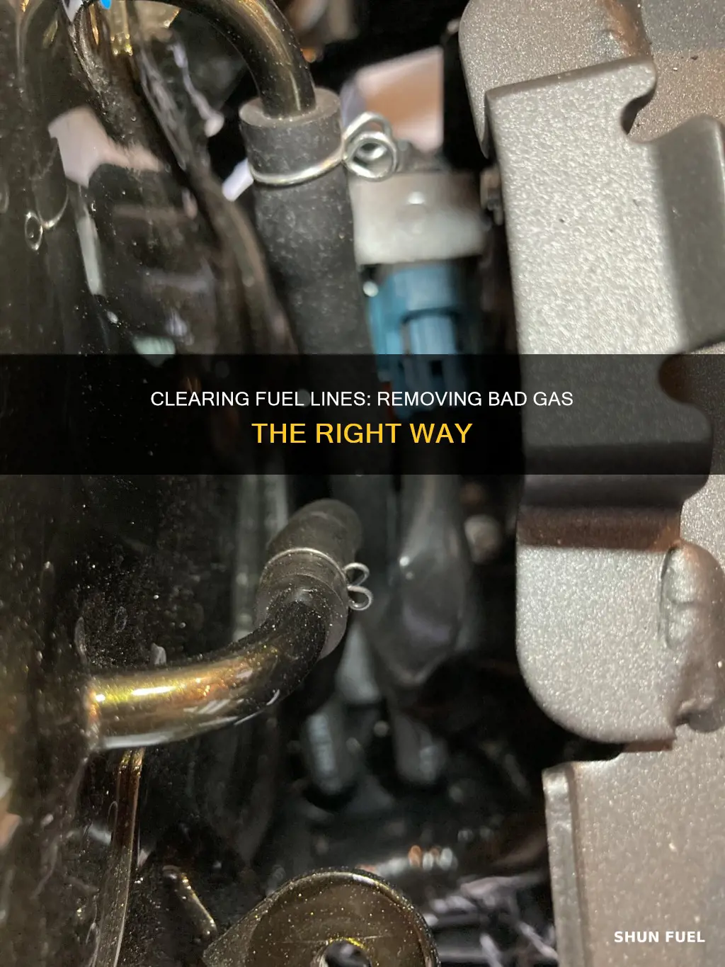 how to suck bad gas out of fuel lines