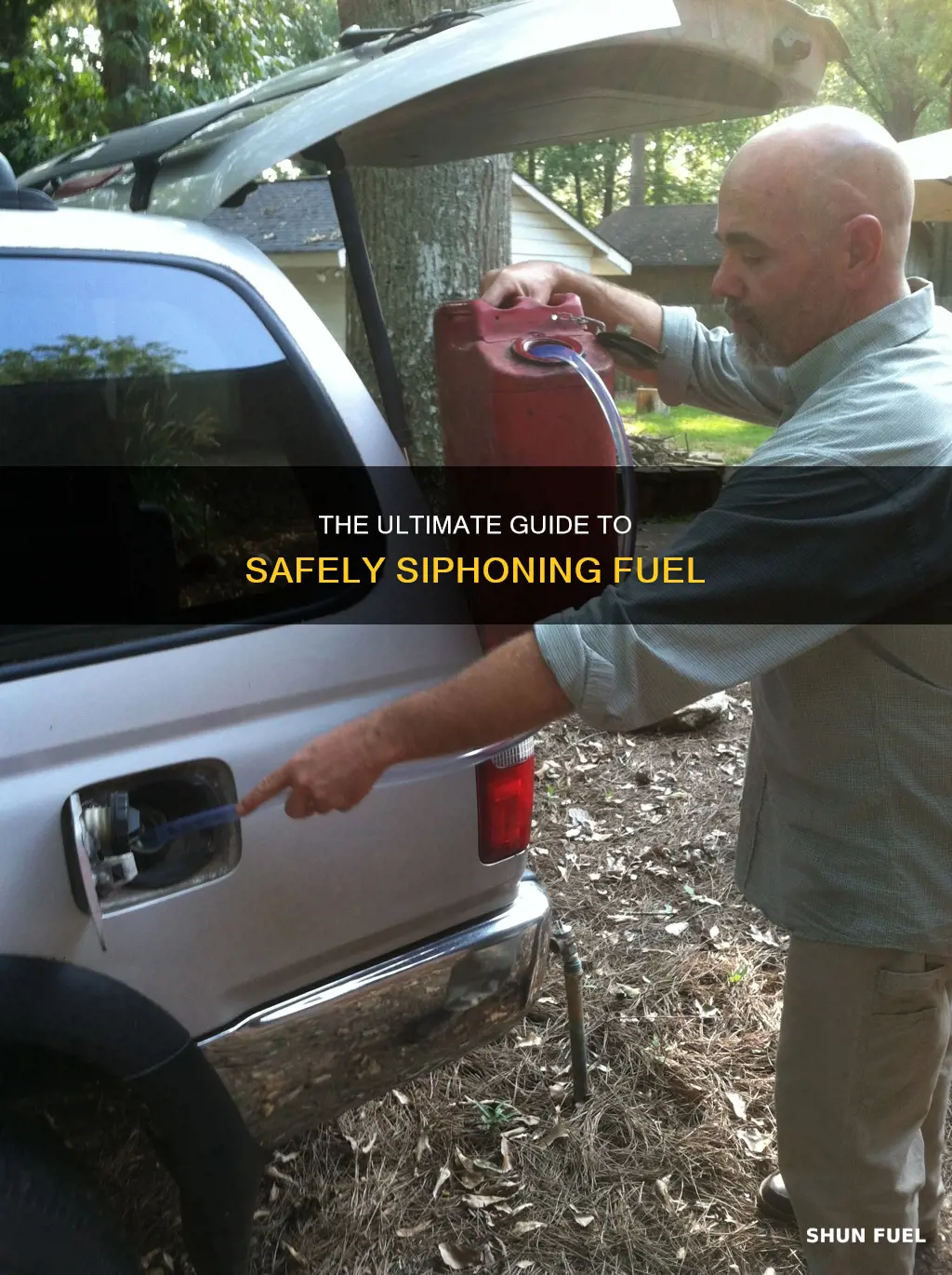 how to suck fuel from a tank