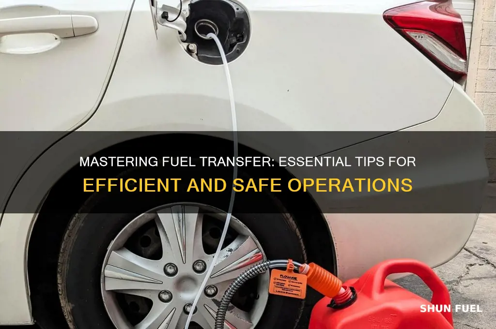 how to suck fuel transfer