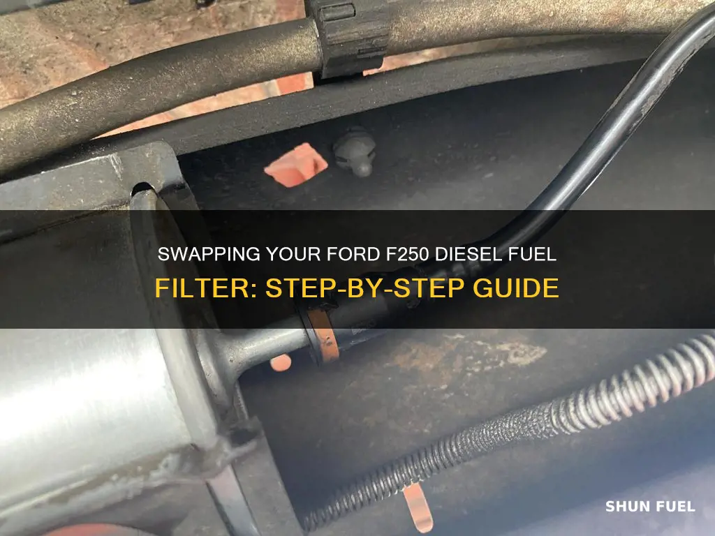 how to swap fuel filter 03 ford f250 diesel