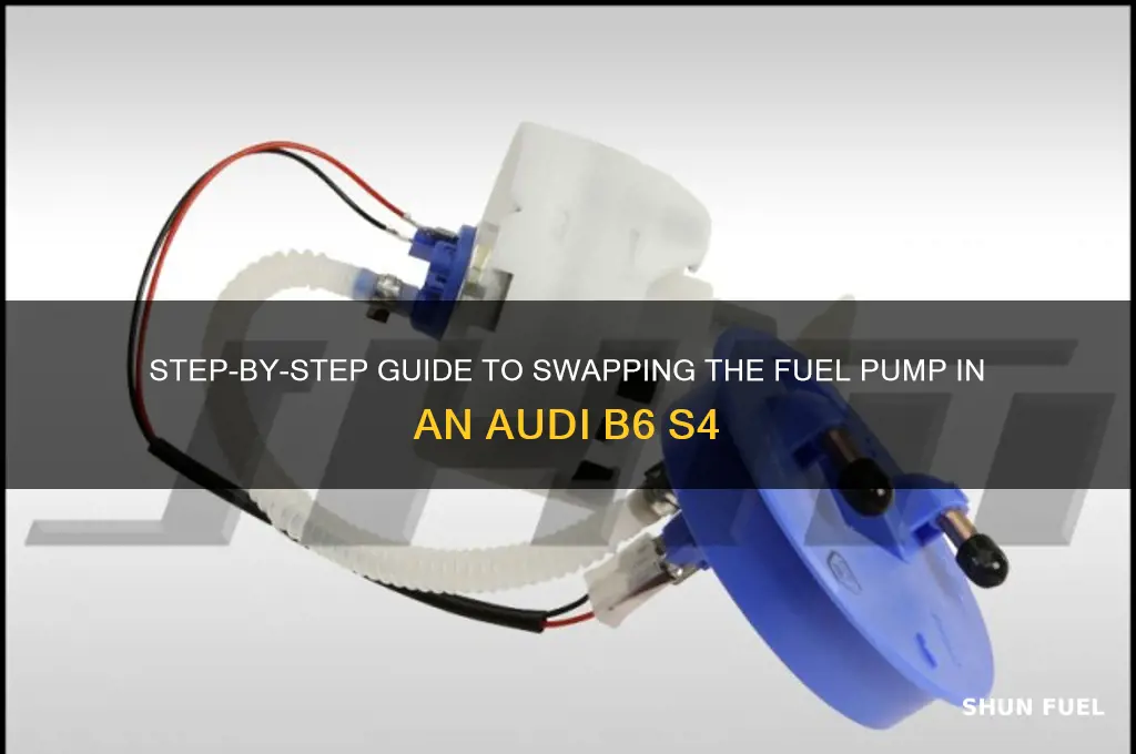 how to swap fuel pump audi b6 s4