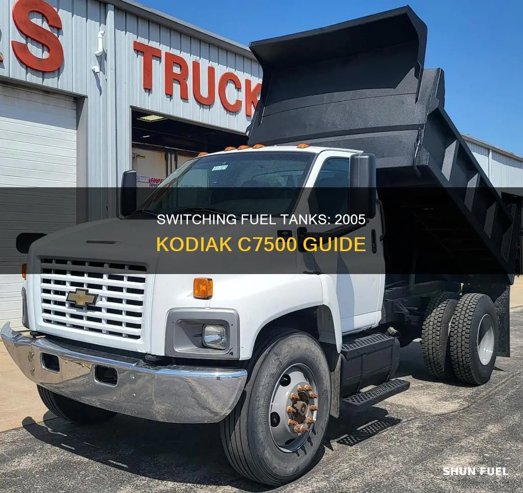 how to switch fuel tanks on a 2005 kodiak c7500