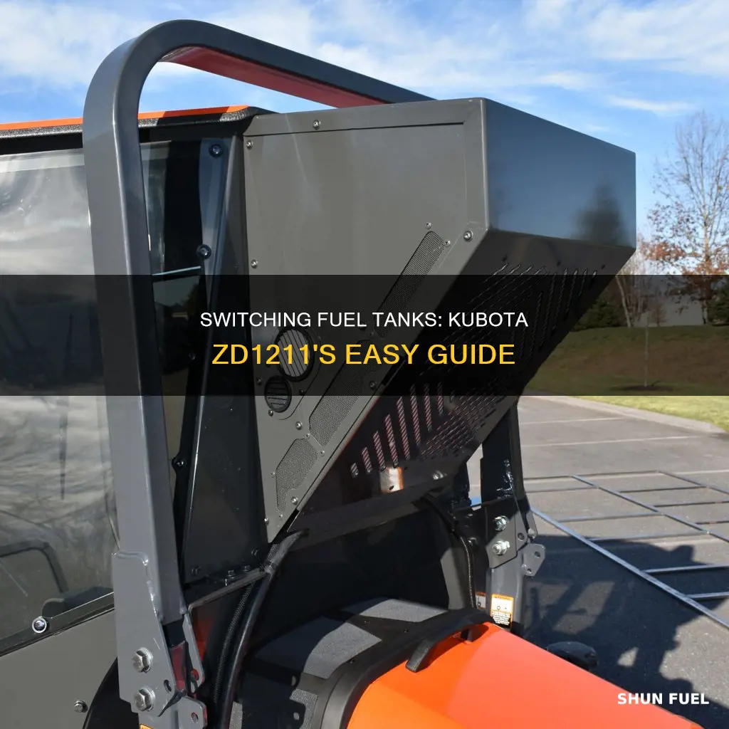 how to switch fuel tanks on kubota zd1211