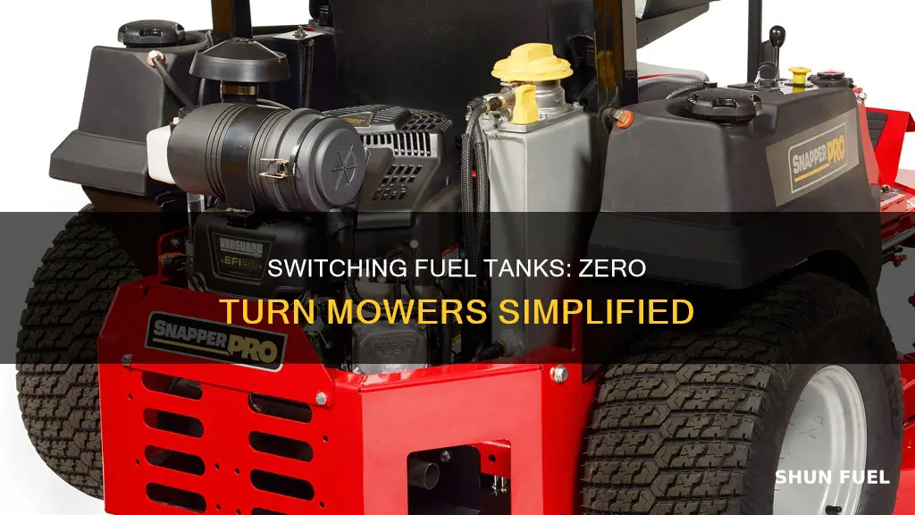 how to switch fuel tanks on zero turn mowers