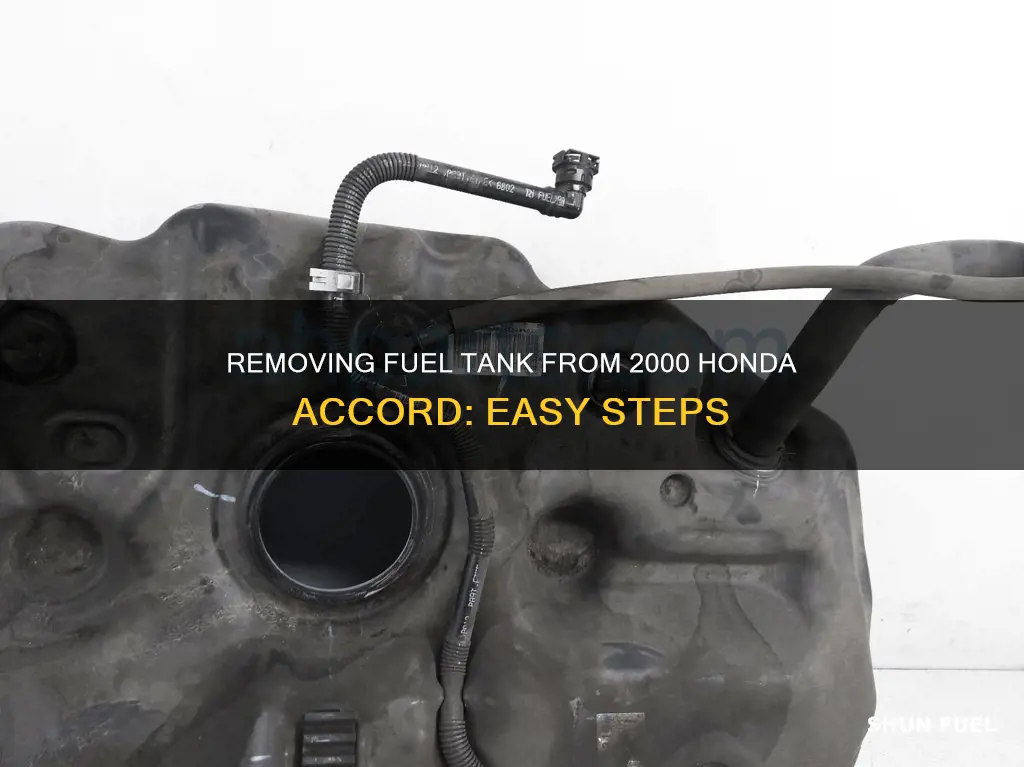 how to take 2000 honda accord fuel tank