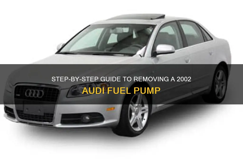 how to take 2002 audi fuel pump out