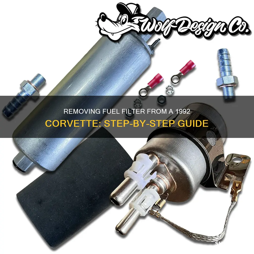how to take a fuel filter off a 1992 corvette