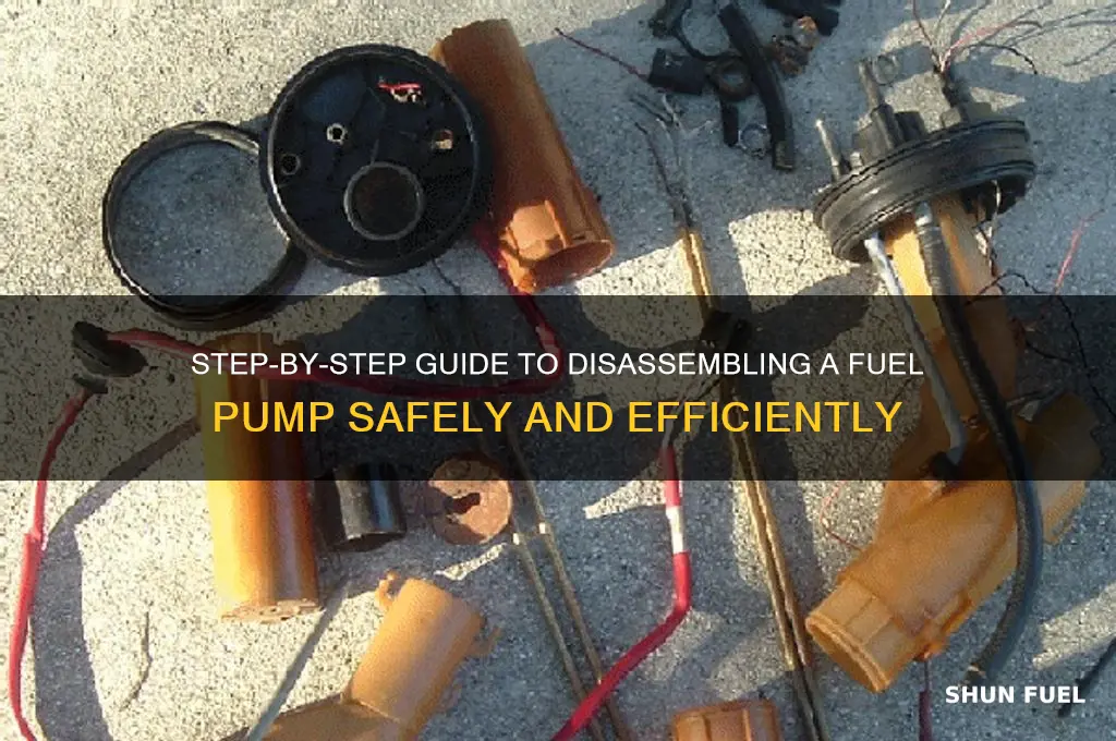 how to take a fuel pump apart