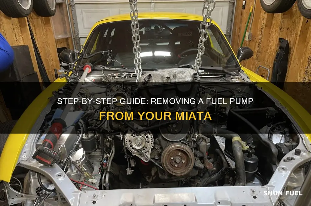 how to take a fuel pump out of a miata