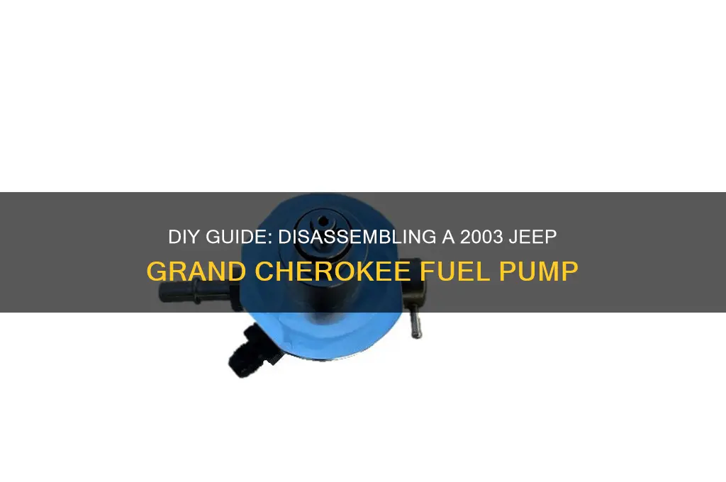how to take apart 2003 jeep grand cherokee fuel pump