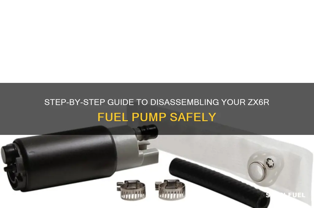 how to take apart zx6r fuel pump