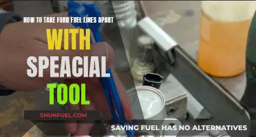Taking Apart Ford Fuel Lines: Using the Special Tool