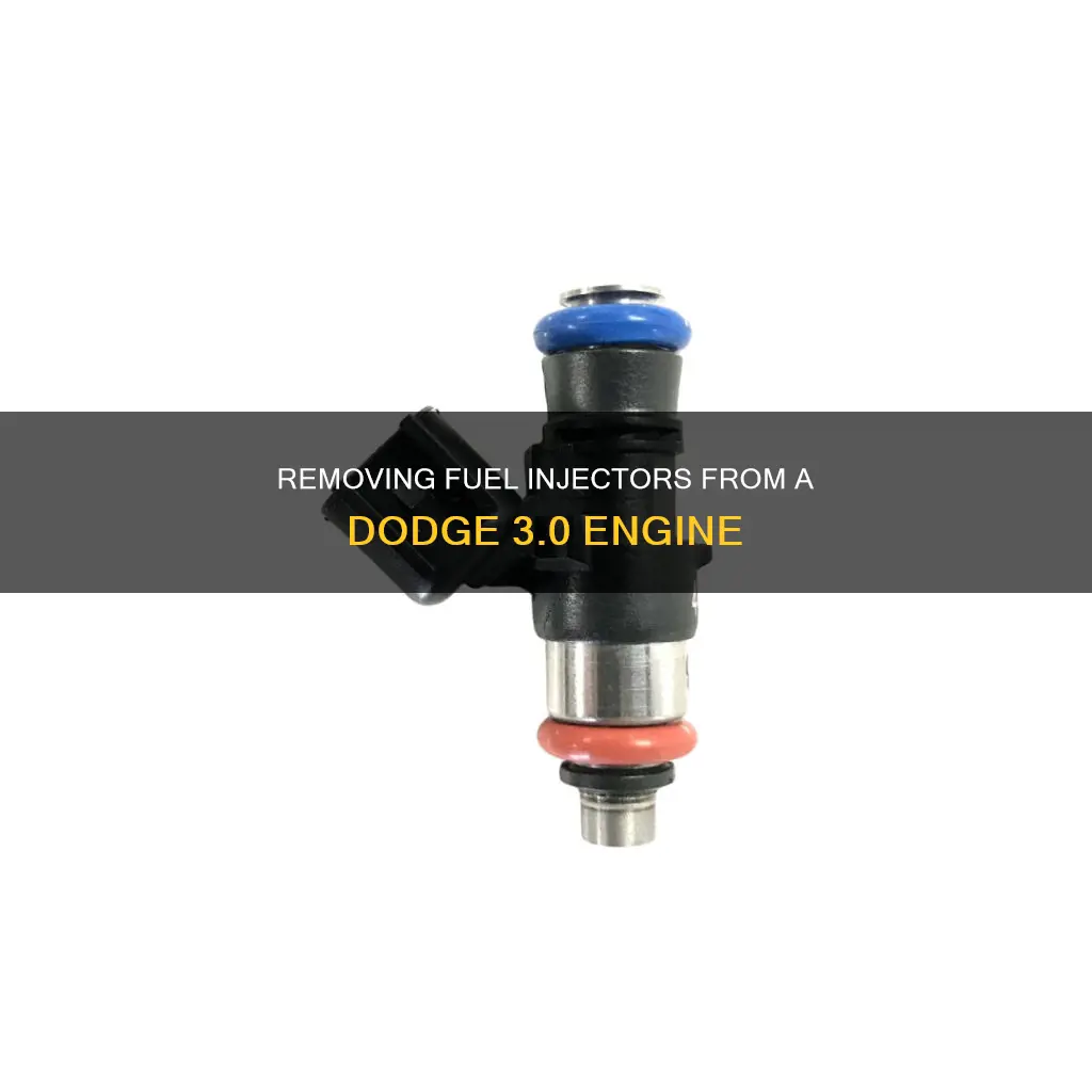 how to take fuel injectors off dodge 3 0