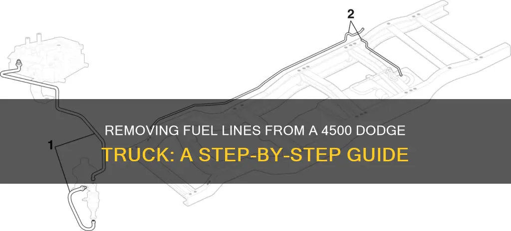 how to take fuel lines off 4500 dodge truck