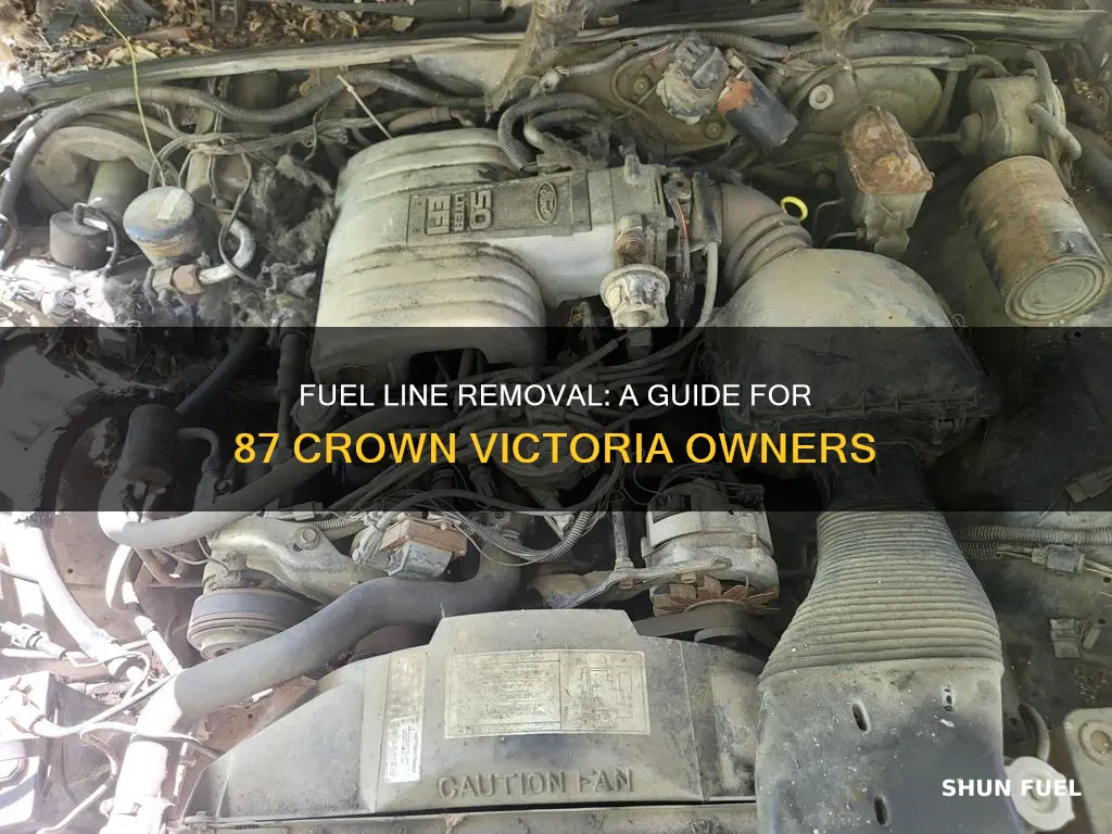 how to take fuel lines off of 87 crown victora