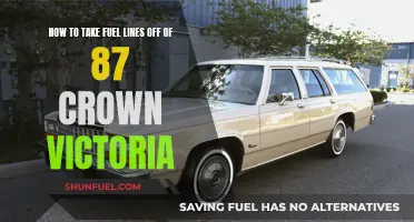 Removing Fuel Lines from an '87 Crown Victoria
