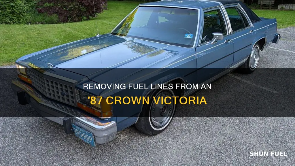 how to take fuel lines off of 87 crown victoria