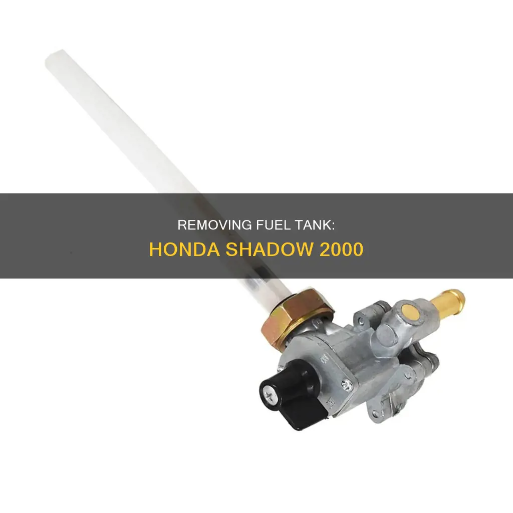 how to take fuel tank honda 2000 shadow mortcycle