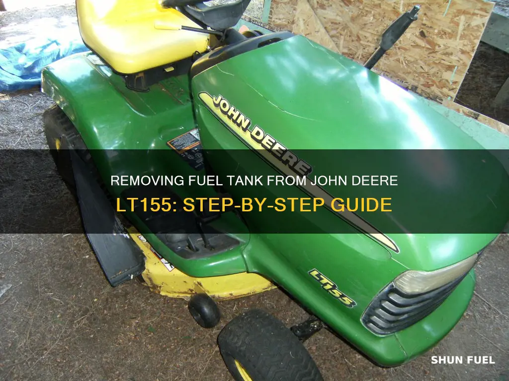 how to take fuel tank off of john deere lt155