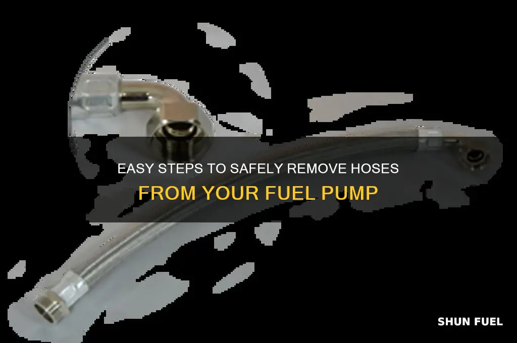 how to take hoses off fuel pump