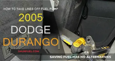 Fuel Pump Line Removal: A Guide for 2005 Dodge Durango Owners