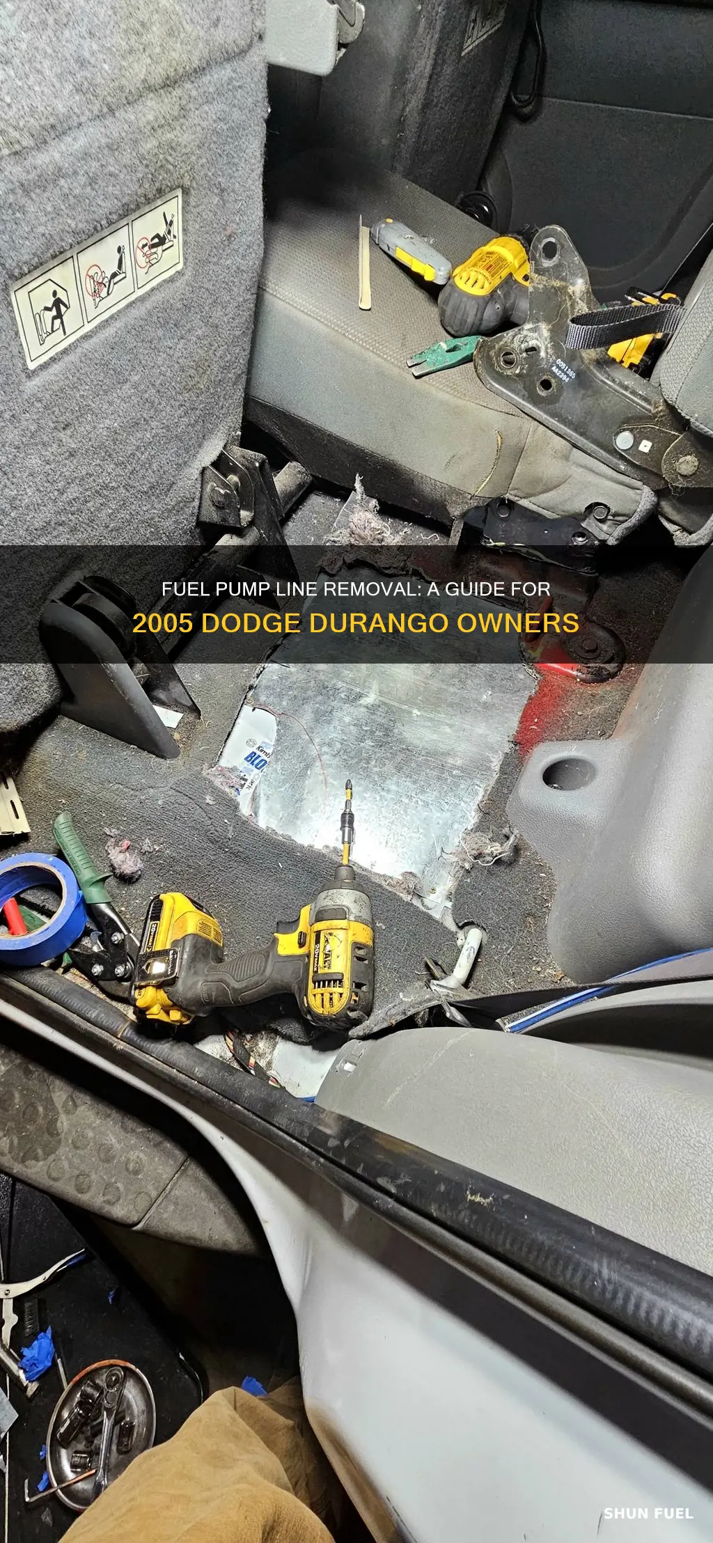 how to take lines off fuel pump 2005 dodge durango