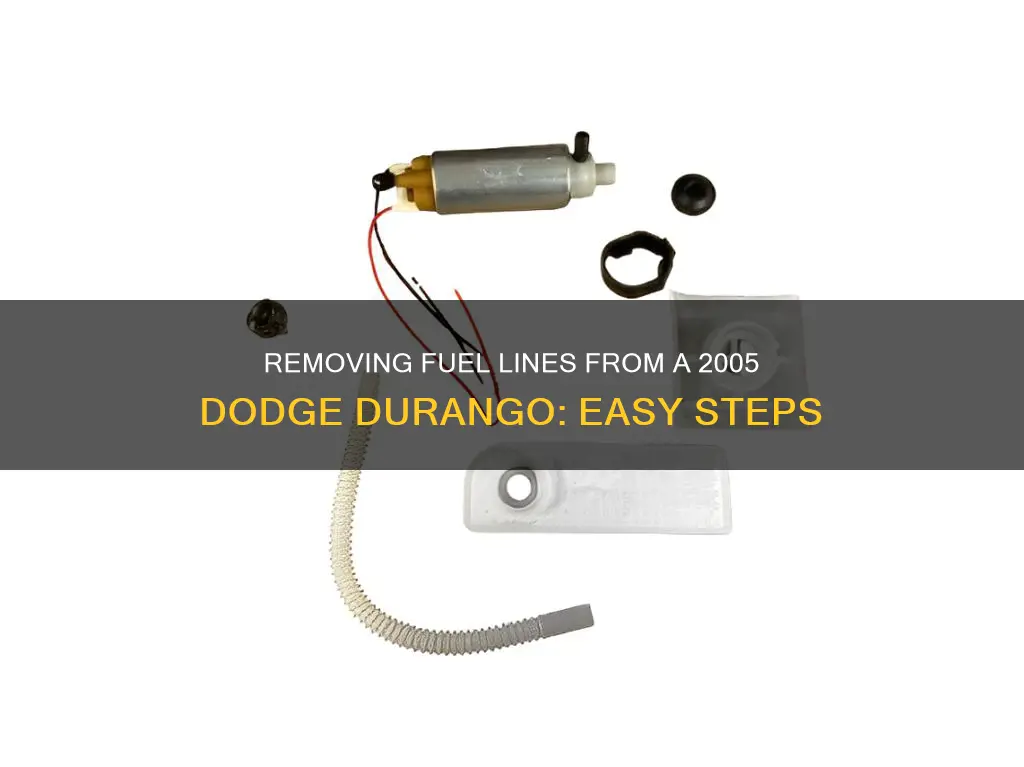how to take lines off fuel pump 2005 dodge durango