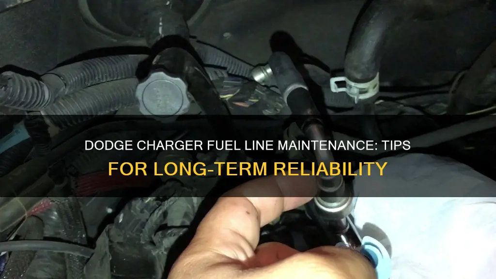 how to take of fuel line 2008 dodge chargee