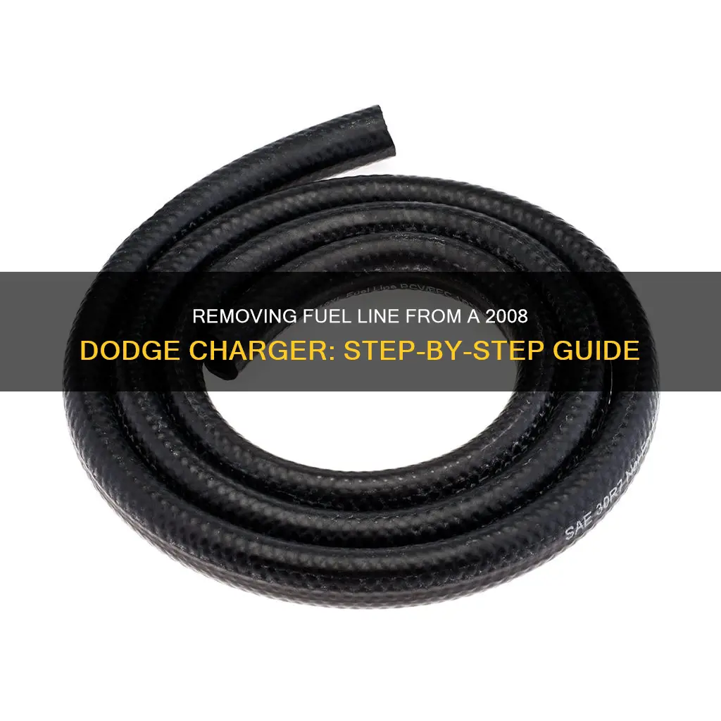 how to take of fuel line 2008 dodge chargee