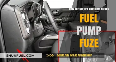 Removing the Fuel Pump Fuse in a 2001 GMC Sierra