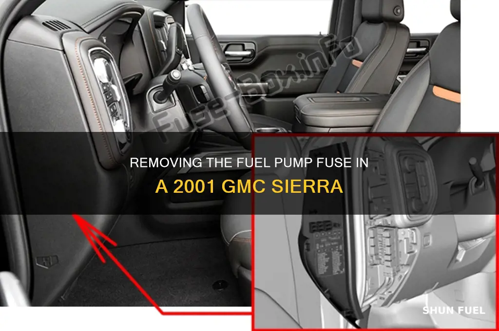 how to take off 2001 gmc sierra fuel pump fuze