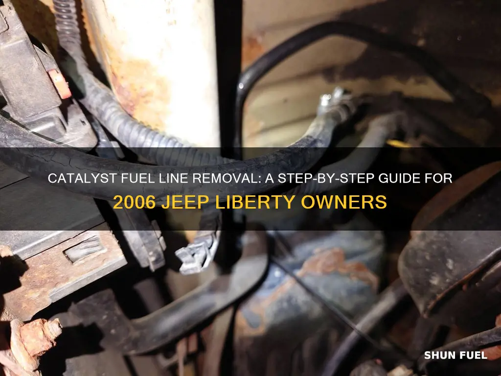 how to take off catalyst fuel line 2006 jeep liberty