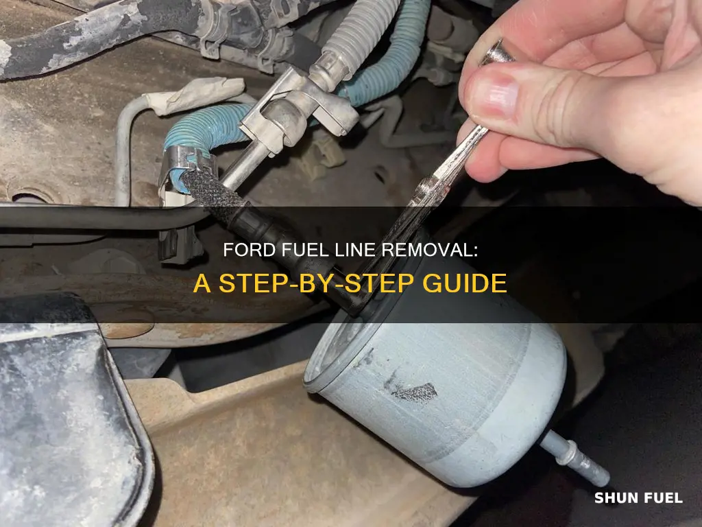 how to take off ford fuel lines