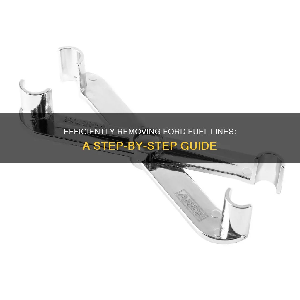 how to take off ford fuel lines