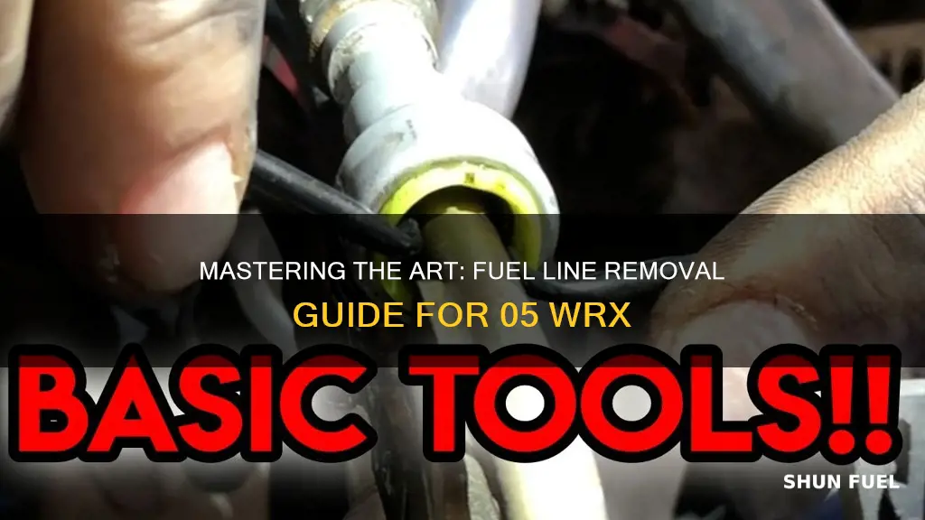 how to take off fuel lines on 05 wrx