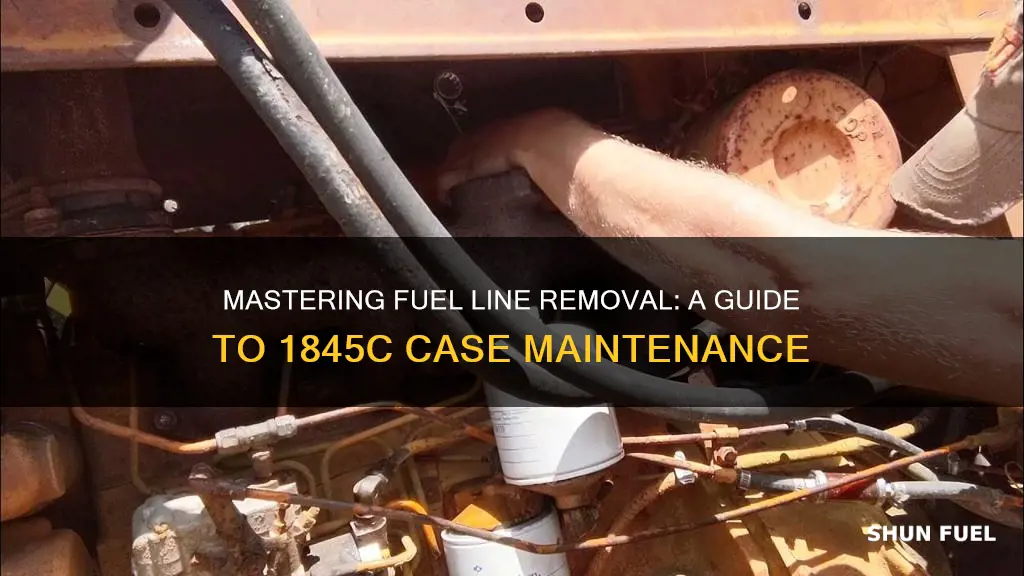 how to take off fuel lines on a 1845c case