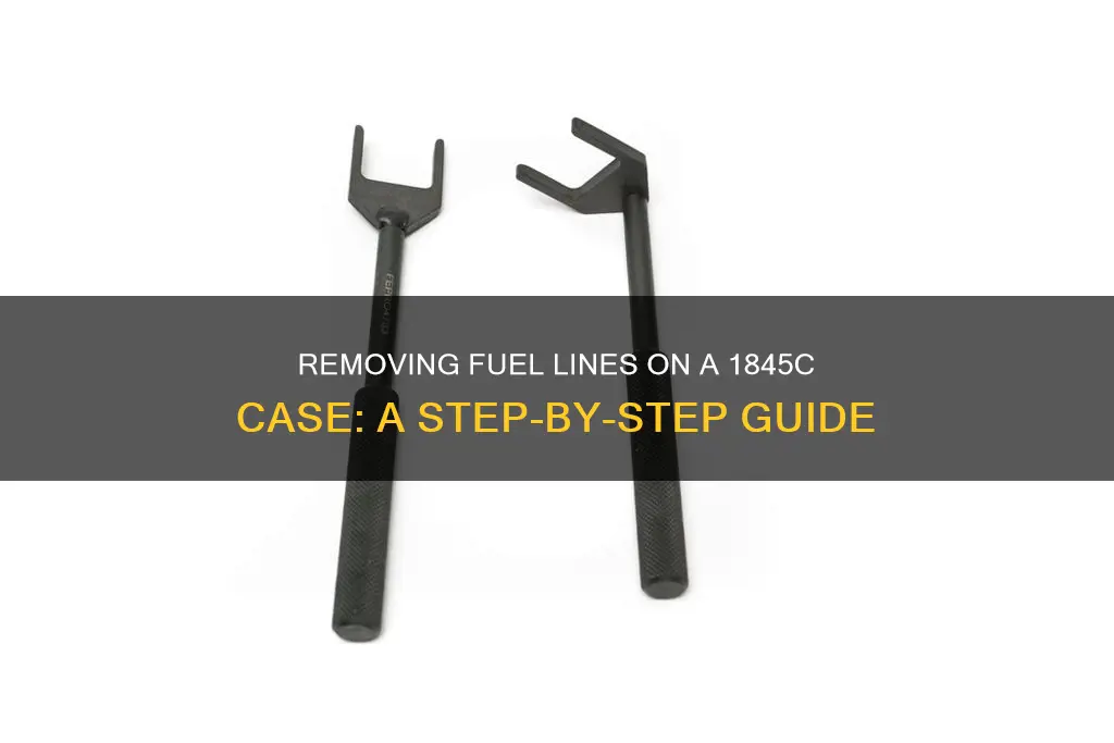 how to take off fuel lines on a 1845c case