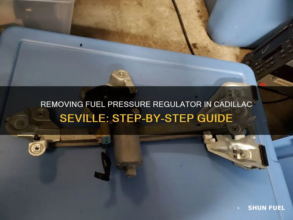 how to take off fuel pressure regulator cadillac seville