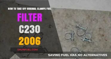 Removing Fuel Filter Clamps in a 2006 C230