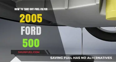 Removing Fuel Filter in 2005 Ford 500: Step-by-Step Guide