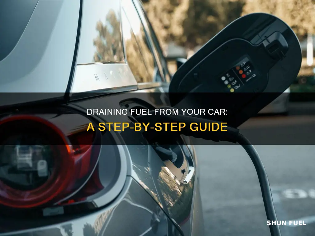 how to take out fuel from car