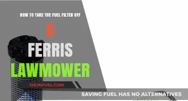 Taking Off the Fuel Filter: Ferris Lawnmower Guide