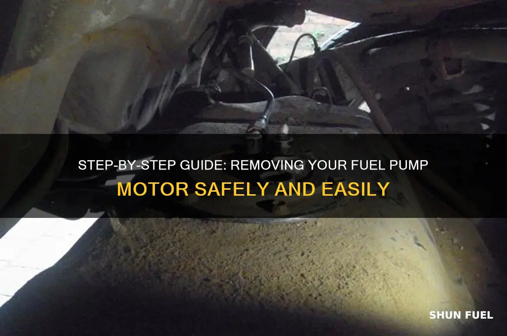 how to take the fuel pump motor out