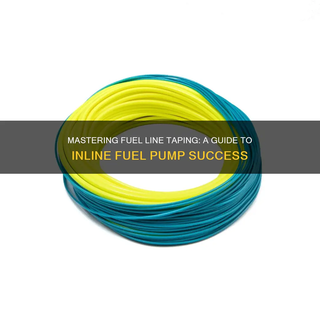 how to taper fuel lines for in line fuel pump