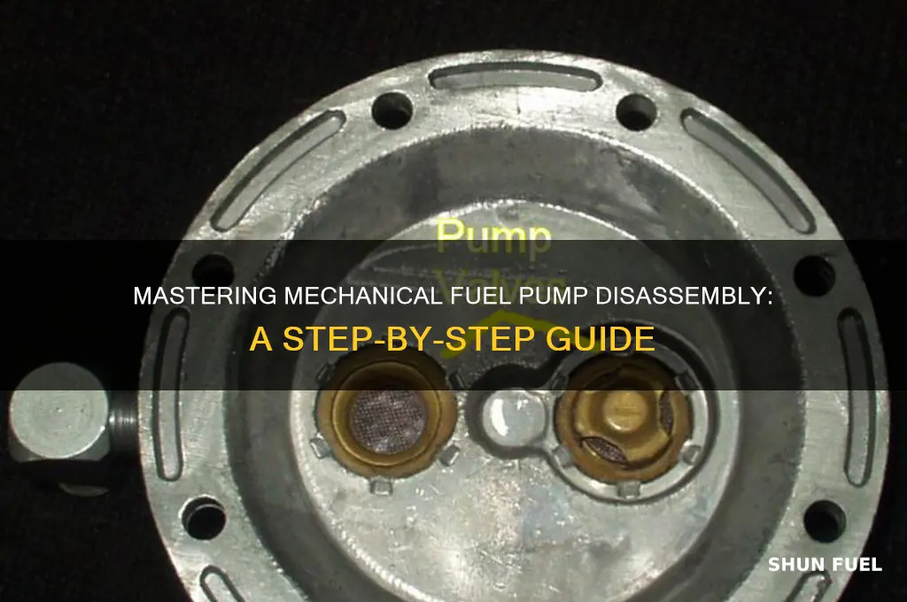 how to tear apart a mechanical fuel pump